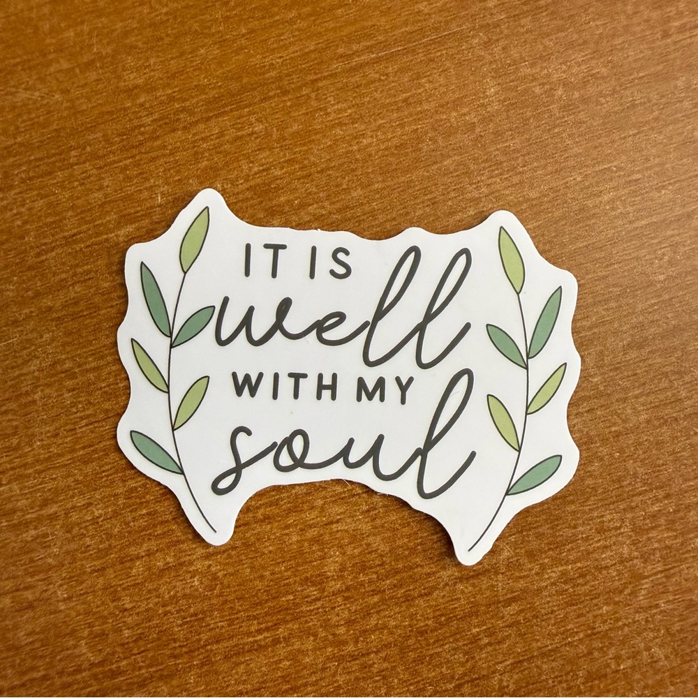 Inspirational Wall Sticker - 'It Is Well With My Soul'‎